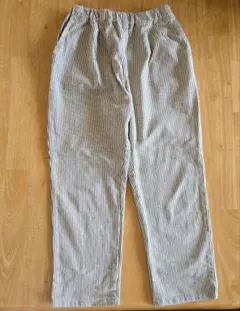 ストライプ コットン混紡 ロングパンツ130
