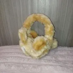 ミッキー　イヤーマフ　耳あて　ベージュ　ディズニーリゾート　冬　防寒グッズ