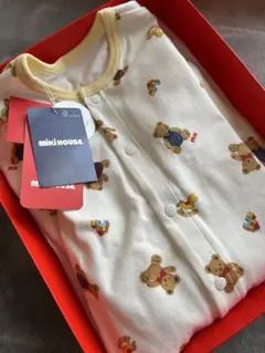 miki House クマ柄ロンパース 70cm 日本製