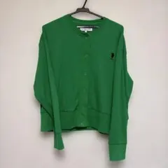 U.S. POLO ASSN. ワッフル長袖カーディガン グリーン カーディガンのサムネイル