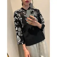 TAO COMME des GARCONS ブラウス 総柄 tao COMME des GARCONS / タオコムデギャルソン | 2023AW