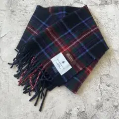 良品 タケオキクチ ベグ＆コー別注 アンゴラ混 タータンチェックマフラー 英国製