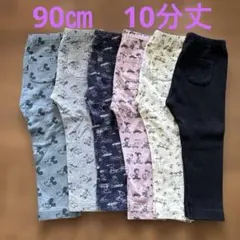 UNIQLO レギンス　スヌーピー　ミッキー　10分丈　6枚セット