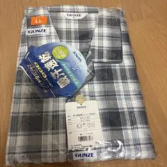 【新品未使用】【GUNZE】メンズ　長袖長ズボン　パジャマ上下セット LLサイズ