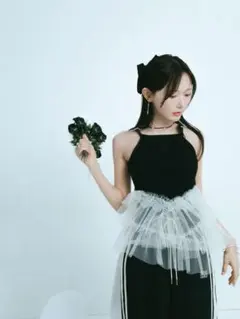 crayme Peplum Tulle Tops