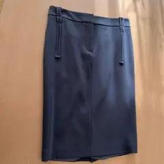 美品 【フィービー期】セリーヌ 36 シルク混 スカート ロゴ刻印