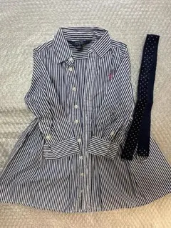 POLO RALPH LAUREN ストライプワンピース 2/2T ベルト付き