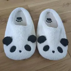 パンダ ルームシューズ スリッパ ホワイト　アドベンチャーワールド
