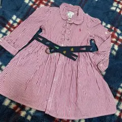 ラルフローレン ワンピース　ストライプ　24M