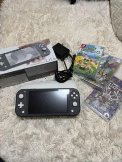 Nintendo Switch Lite グレー 本体　ゲームソフト3本セット