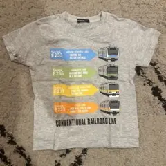 Moujonjon キッズ Tシャツ 電車柄 110cm 未使用のサムネイル
