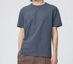 グレー Lサイズ Tシャツ クルーネック