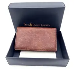 【美品】ポロ　ラルフローレン　キーケース　6連　レザー　ブラウン　箱付き