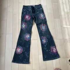 VERSACE ベルサーチブーツカットデニム24/38 y2k