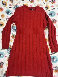 SHEIN Privé ケーブルニットセーターワンピース 秋冬用