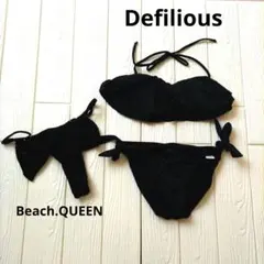 Defiliousブラックセパレート水着セット