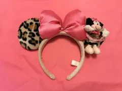 ミニーちゃん　ディズニー　豹柄　カチューシャ