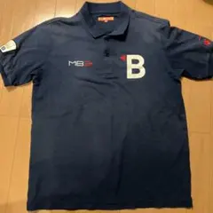 ●半袖シャツ　BEAMS GOLF ビームス ゴルフ　紺色　USED品●のサムネイル