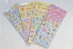 ポケモン ポケピース プチプチ シール 4枚セットまとめ売り ぷくぷく ペタペタ