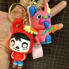 【新品】リメンバー・ミー キーホルダー2体セット