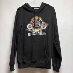 ビンテージPEANUTS スヌーピー バイク パーカー L