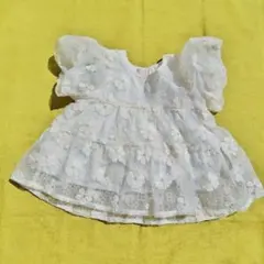 petit main 花柄刺繍 トップス 80