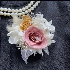 プリザーブドフラワー コサージュ♡卒業式卒園式 フォーマル ローズ 05