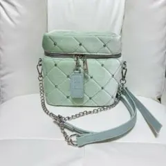 a*様 ナイスクラップ ベロアキルティングバニティショルダーバッグ