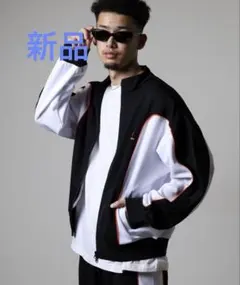 未使用　NERDY　ライン　トラック　トップ　ジャケット　ジャージ　ブラックのサムネイル