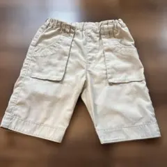 コムサイズム　comme ca ismベージュ ハーフパンツ キッズ　110A