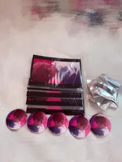 さとみ never end ポストカード6枚 缶バッジ5個 セット