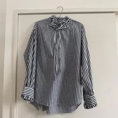Auief ストライプフリルリボンシャツのサムネイル