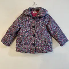 la poche biscuit(ラポシェビスキュイ) ダウン 　ピンク　花柄