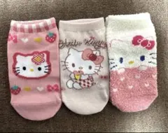 ⑥キティ　サンリオ　キャラクター　15〜20cm 靴下　ソックス　お得　キッズ