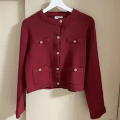 RANDA 赤 カーディガン 長袖