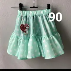 新品　ディズニー ミニースカート 90 なりきりミニー　レギンスパンツ　リトシー