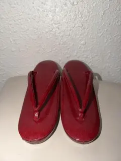 和装草履 レッド系 シンプル 和装小物