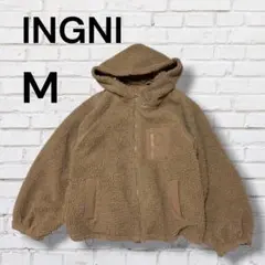 イング　リバーシブル　デットブルゾン　フリースジャケット M ブラウン