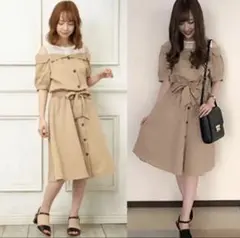 イング ingni ワンピース Мサイズ 半そで レース 匿名配送