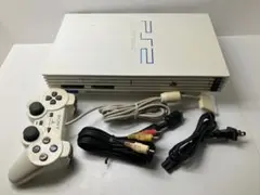 【動作確認済】プレイステーション2本体セット　ホワイト　2507-11付属品あり