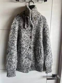 ニット・セーター グレーと白のミックス