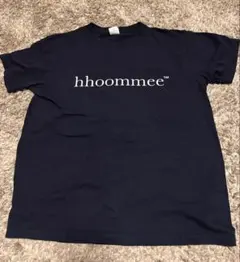 hhoommee ロゴプリント Tシャツ ネイビー