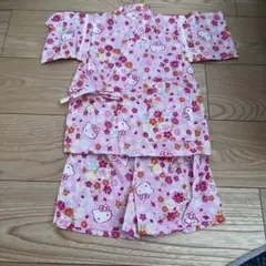ハローキティ 甚平 90cm ピンク