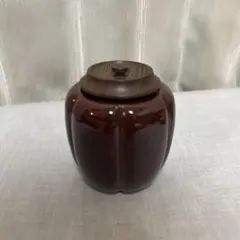 茶道具　瓜形茶器　天然木製薄茶器　瓜形茶器　阿古陀棗　塗蓋付　共箱 茶道具 瓜形茶器 天然木製薄茶器 瓜形茶器 阿古陀棗 塗蓋付 共箱