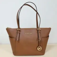 【美品】マイケルコース トートバッグ A4対応 ブラウン 通勤 きれいめ