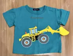 moujonjon キッズベビー 半袖Tシャツ 90cm ショベルカー グリーンのサムネイル