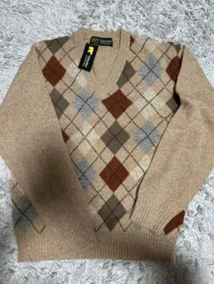 vネック ニット アーガイル