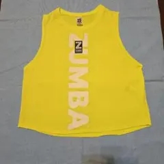 ZUMBA 黄緑色ロゴタンクトップ