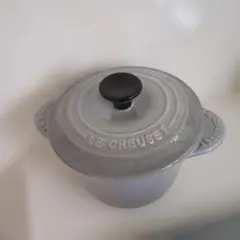LE CREUSET ストーンウェア ミニココット グレーのサムネイル