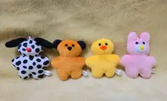【4個セット】mojojojo マスコットぬいぐるみ ボールチェーン付き